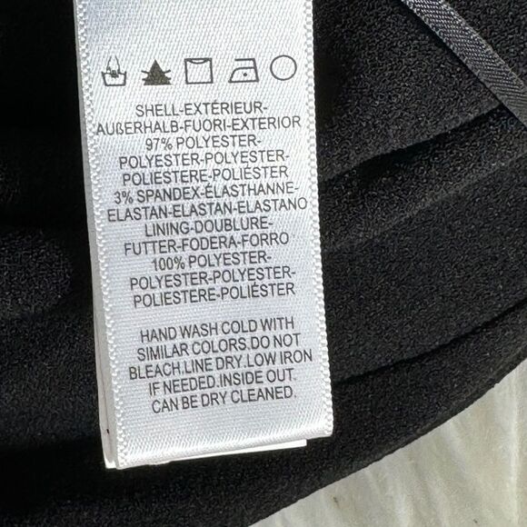 Dress The Population Ashton Black Wide Leg Cutaway Pants Sz XXS - Picture 7 of 11